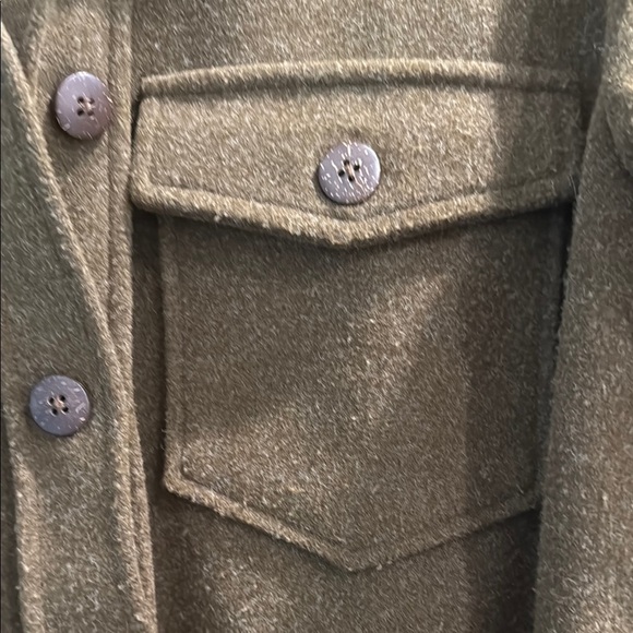 OAT  New York Women's Brown Belted Shacket Jacket sz m - Picture 2 of 5